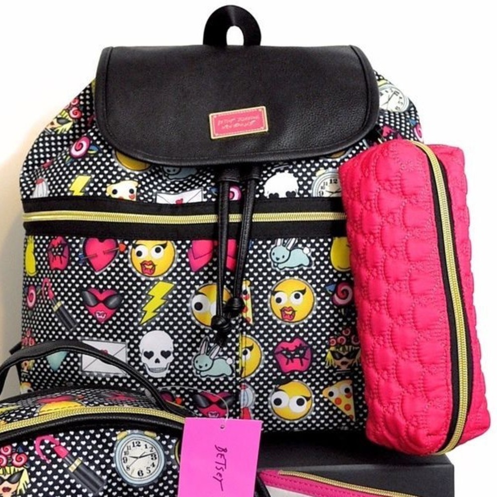 Betsey Johnson Emoji Backpack